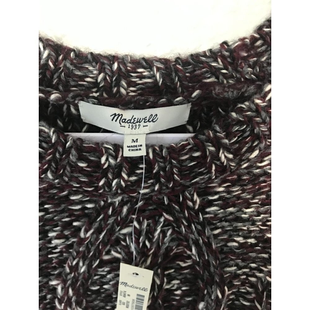 MADEWELL Marled Pullover Sweater (Style A9474) M - Picture 7 of 12